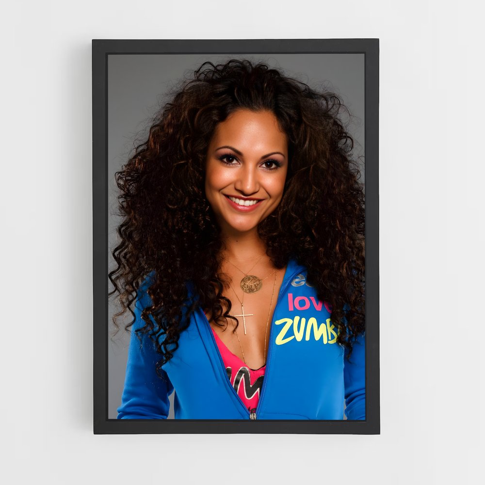 Poster Énergie Curly – affiche Danse (vue 2)
